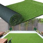 4M Artificial Grass Garden Turf Offcut Roll End Realistic Lawn Fake Carpet Mat