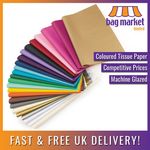 Coloured Tissue Paper 18gsm - Acid Free | 20" x 30" (500x750mm) | Packing/Gift