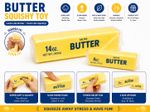 (4OZ & 14OZ) SQUISHY BUTTER STICK - SLOW RISING FOAM, STRESS RELIEF