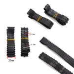 38.5x2cm Closed Circular Black Rubber Track DIY RC Model Tank Robot Tire Track