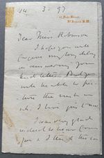 Arthur Milner, 1st Viscount Milner, Governor Cape Colony, South Africa, ALS 1897