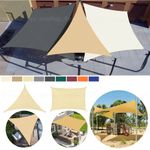 UK HEAVY DUTY SUN SHADE SAIL GARDEN PATIO AWNING CANOPY 98% UV BLOCK WATERPROOF