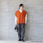 [20% OFF SALE] SETTO WEALTHY Vest Pullover, Orange (Yu-Pack)