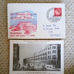 44th Philatelic Congress GB Cover 1962 Worthing 4d Elizabeth II Handstamped