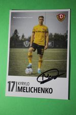 Kyrylo Melichenko (Dresden) Signed Club Card