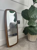 Vintage 1970’s Teak Mirror Mid Century Retro Oblong  Danish Style