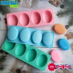 4-Hole Oval Silicone Soap Mold UK