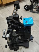 Eakins Trinocular Stereo Zoom Microscope 7X-45X + 38MP V6 Camera HDMI USB LED