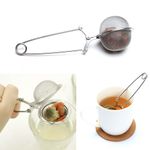 Tea Infuser Strainer Stainless Steel Filter Loose Leaf Herbal Mesh Ball 4.5cm UK