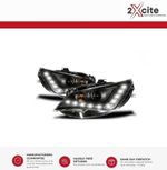 Headlights For Seat Ibiza Facelift 2012-2015 6J Black LED DRL R8 Style Projector