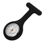 Silicon Nurse Watch Tunic Quartz Fob Pocket Brooch Washable +  BATTERIES UK