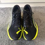 PUMA Deviate Nitro Men's Black/Yellow Running Trainers Breathable Mesh Lace Up