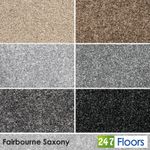 Budget Saxony Carpet 14mm Thick Feltback Cheap £7.49/m² Lounge Bedroom