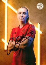 Georgia Stanway Hand Signed 6x4 Photo Card Bayern Munich England Autograph + COA