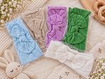 Baby Stretch Fabric Bow Headbands Set, Multicolour Colourful One Size
