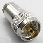 PL259 Male Plug for RG58 RG223 LMR195 Clamp Type Compression Connector UHF