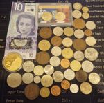 World Coins/note/ JOBLOT -  Cir/unc Coinage. Canada.Uk.Usa.