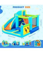 Inflatable Bouncy Castle Water Park with Slide Sprayer Trampoline