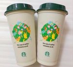 Starbucks + Pokemon Reusable Cup Japan 473ml NEW Set of 2