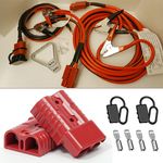 2x Anderson Connector 175A  Battery Quick Disconnect Connector red+dust jackets