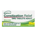 Galpharm Constipation Relief Tablets 5mg x20 Bisacodyl Laxative | EntroLax