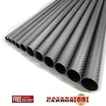 3k Carbon Fiber Tube Matte Twill 500mm & 1000mm Length OD 8mm to 62mm fibre