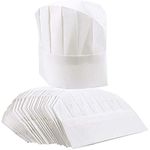 Classical Chefs Hats White Dinner Disposable Catering Cooking Kitchen Caps 10Pcs