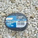 Halfords 20in Inner Tube 1.75-2.125 Schrader Valve Black Rubber