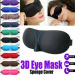 Eye Cover Sleep Game Mask Cozy Padded 3D Sponge Travel aid Rest Blindfold Shades