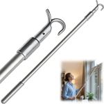 13-24 Inch Loft Hatch Pole,Telescopic Loft Ladder Pole With Hook for Easy Access