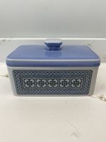 Hornsea Vintage Pottery Tapestry Butter Dish with Lid Rare 1970s Mid Century