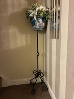 wrought iron plant pot holder