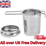 Stainless Steel Mesh Tea Infuser Strainer Metal Loose Leaf Cup Filter With Lid