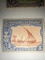 Nyassa Company 1921 Definitives Used/Mint Stamp Page Ships Zebra Vasco da Gama