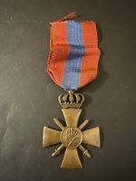 Greek War Cross 3rd Class With Swords 1940 WW2 Original Medal - Hellenic