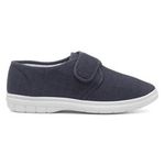 Hobos Mens Canvas Blue Adults Slip On Shoes Easy Fasten Padded Flexible SIZE