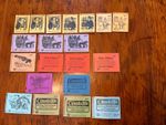 1971-74 QEII Decimal Stitched Booklets 10p - 50p various Empty