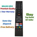 Genuine High Quality Remote For Bush Smart TV-YouTube Netflix Prime Video Button