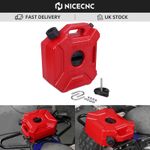 Motorcycle Universal 5 Litre Fuel Can Jerry Metal Can Gas Container Tank Petrol