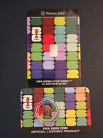 FIFA World Cup 2026, 1g 999 fine silver & Solomon Islands 50c plated coin.