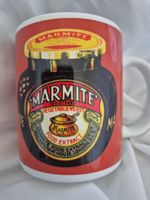 Used Marmite Yeast Mug Tea Coffee Red White