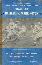 Halifax v Warrington - 1954 Challenge Cup Final Replay