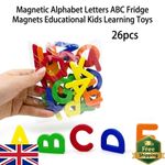Magnetic Alphabet Letters ABC Fridge Magnets Educational Kids Learning Toys
