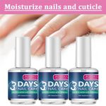 3 Bottles Nail Care Oil Nail Nourish Polish Clear Nail Strengthening & Hydrating