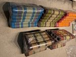 3 Fold Thai 100% Kapok Folding Mattress. 10 Triangles. 3 colours available