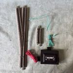 Bachmann 44859 Left Hand Turnout No.6, Electrically Operated Switch  & Cables.
