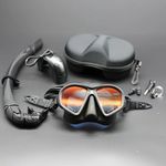 Professional Scuba Diving Snorkel Mask Set Swimming Underwater Anti Fog Adults