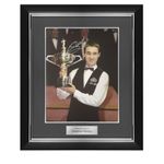 Stephen Hendry Signed Photo: World Champion. Deluxe Frame Silver