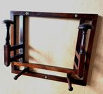 Edwardian Wall Mounted Folding Oak Coat Rack