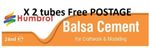 2 x Humbrol Balsa Wood Cement Glue Tube of 24mls